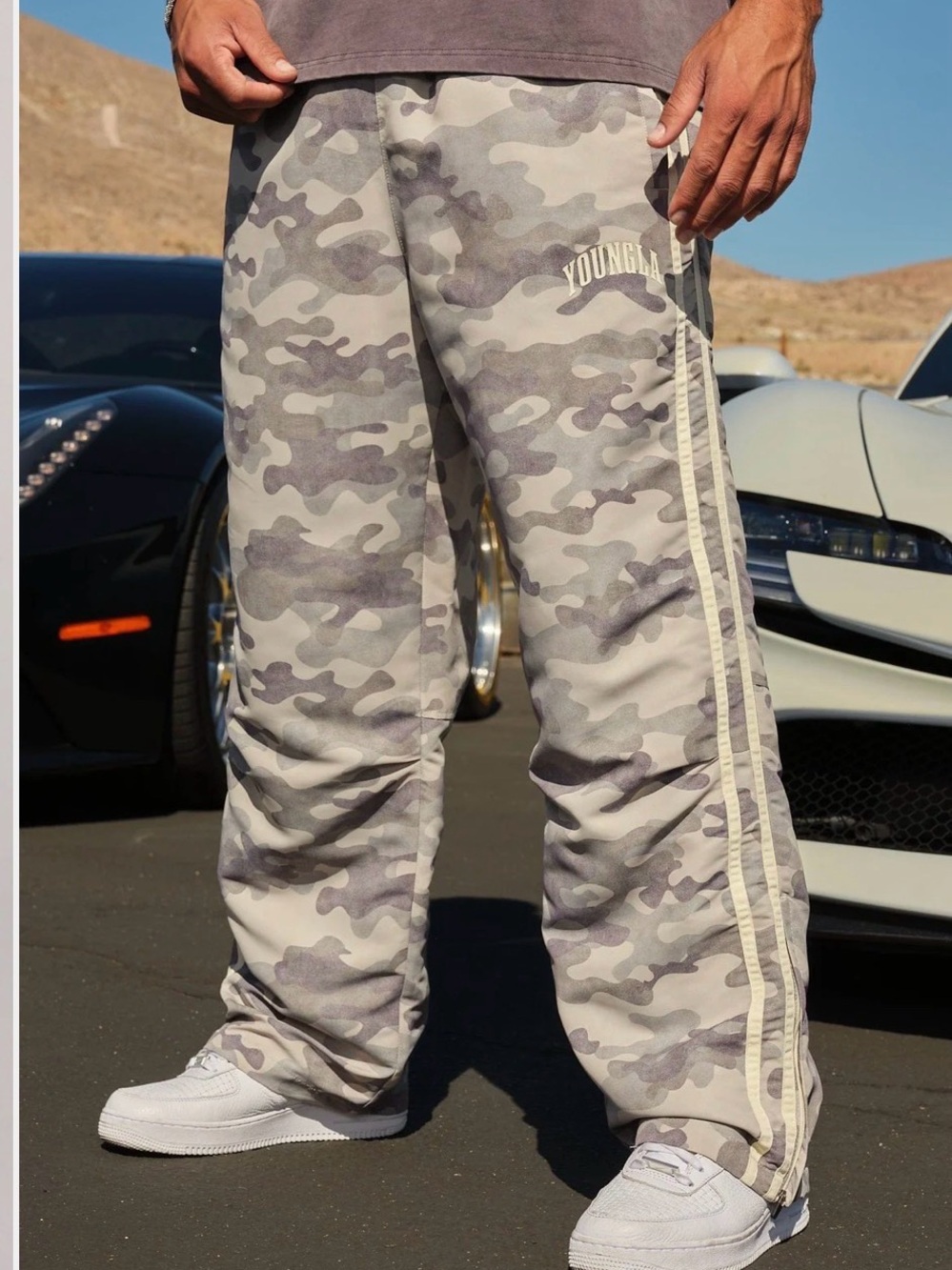 YoungLA Men's 249 OG Desert Camo Flagship Track Pants